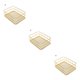 thumbnail image 1 of Cesta de almacenamiento Wosthever de Metal rectangular dorado para artículos diversos de oficina, 1 of 1