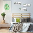 thumbnail image 5 of 3 Pieces Eucalyptus Greenery Wooden Wall Sign Bless Family Food Love Plaque Botanical Leaf Wall Art Green Leaves Rustic Porch Decor Farmhouse Hanging Plaque for Home Kitchen Decor, 5 of 7