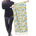 thumbnail image 4 of Shawl Wraps for Women - Cute Lemon Ice Blue Oversized Fall Winter Fashion Blanket Scarf for Women, 4 of 6
