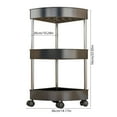 thumbnail image 3 of mtvxesu Over-The-Door Corner Shower Shelf Organizer With 4 Removable Rolling Wheels And Drainage Holes For Bathroom Storage, 1-Piece, 3 of 6