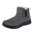 thumbnail image 2 of Winter Ankle Boots Fashionable Solid Color Lined Warm Snow Boots Comfortable Casual Footwear, 2 of 7