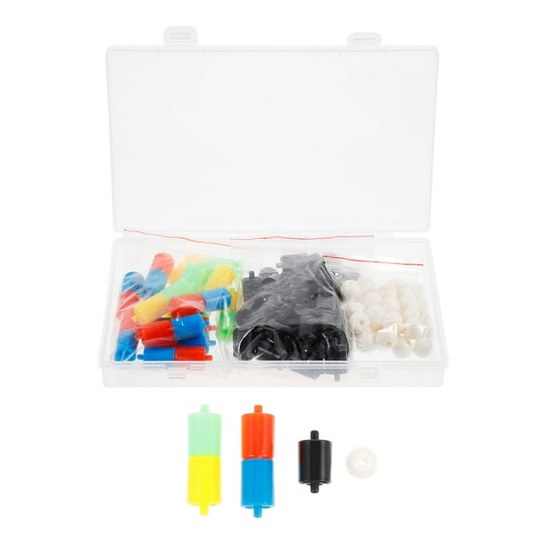 1 juego de modelo de ADN de doble hélice, material didáctico para divulgación científica.