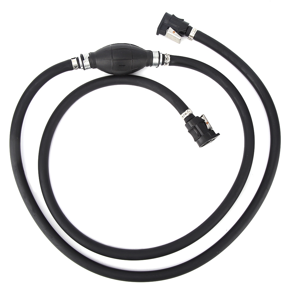 Marine Johnson 3//8in Boat Motor Fuel Gas Hose Line Assembly Primer Bulb Connector