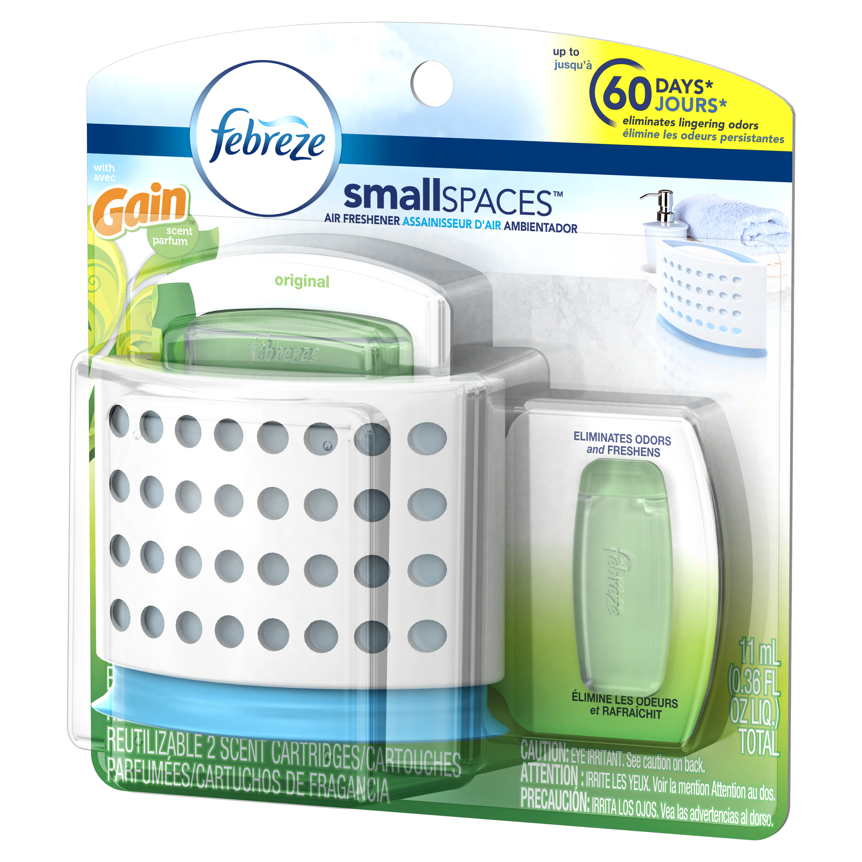 Febreze SmallSpaces with Gain Original Scent Starter Kit and ... Febreze SmallSpaces with Gain Original Scent Starter Kit and ...