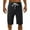 Black, variant on Srogem Mens Swim Trunks Long, Stretch Quick Dry Mens Boardshorts, Mens Bathing Suits Jogger Gym Active Shorts