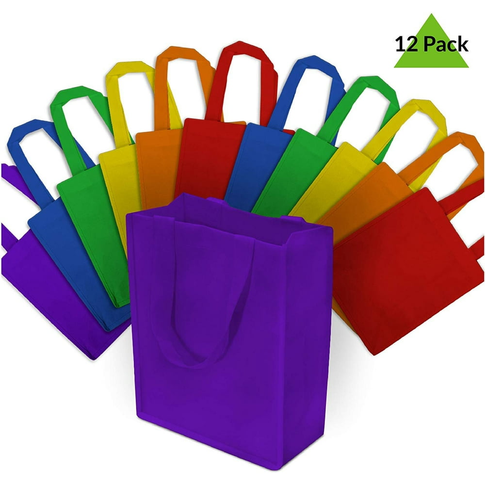 MediumSmall Size [8"W X 10"H X 4"D] Reusable Grocery Handle Tote Bag Beautiful Shopping Bags