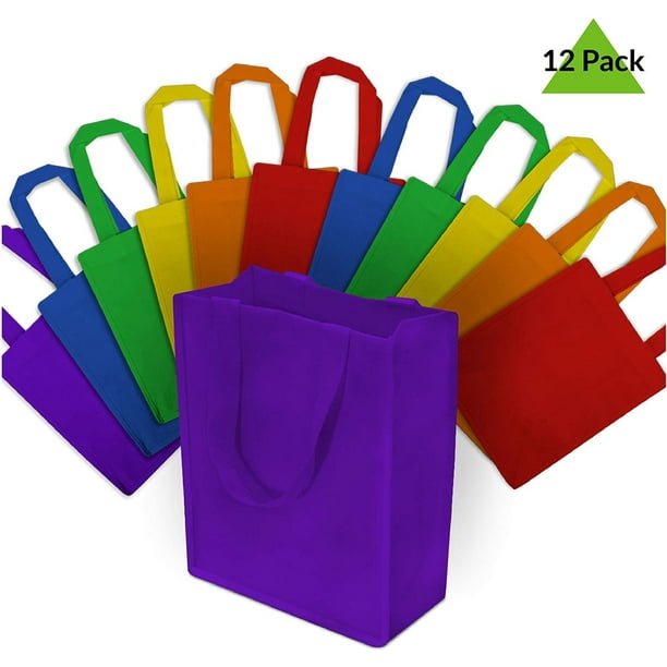 MediumSmall Size [8"W X 10"H X 4"D] Reusable Grocery Handle Tote Bag