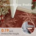 thumbnail image 6 of BERTHMEER Large Christmas Area Rug 8'X10' Christmas for Living Room Bedroom Dining Room Farmhouse Laundry Snowflake Print Washable Non-slip Rug,Red, 6 of 7