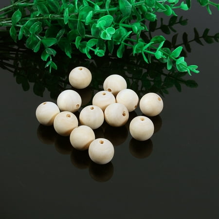 - Zerone100pcs Round Wood Spacer Bead Natural Unpainted Unfinishe Wooden Beads Ball for Art Craft Projects