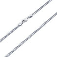thumbnail image 5 of Nuragold 10K Real White Gold Solid Miami Cuban Link 3.5mm Chain Bracelet (7"-9") Italian Jewelry for Men & Women, 5 of 12