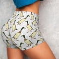 thumbnail image 4 of Gukieu Mallard Ducks Print Women's Sports Shorts, Elastic Waist High Stretch Running Yoga Gym Sweatpants-XX-Large, 4 of 8