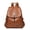 Brown, variant on Women's Tassel Soft Leather Backpack Large Capacity Backpack