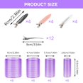 48PCS Hair Rollers set, Self Grip Hair Rollers Curlers with 12Pcs