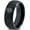 Black Dome Tungsten, variant on Gamer Rings Jewelry Grey Edgy Tungsten Gift for Her Wedding Groomsmen Gifts Gray Tungsten