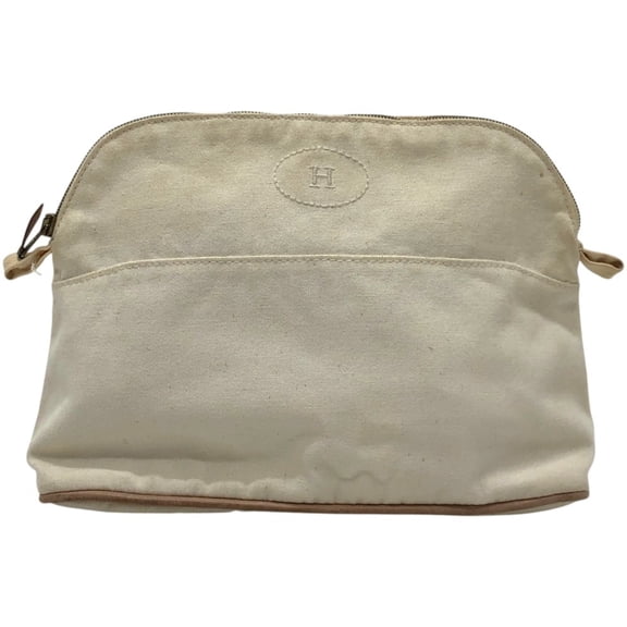 Pre-Owned HERMES Bolide Pouch MM - A small pouch, makeup bag, cosmetic handbag, canvas pouch...
