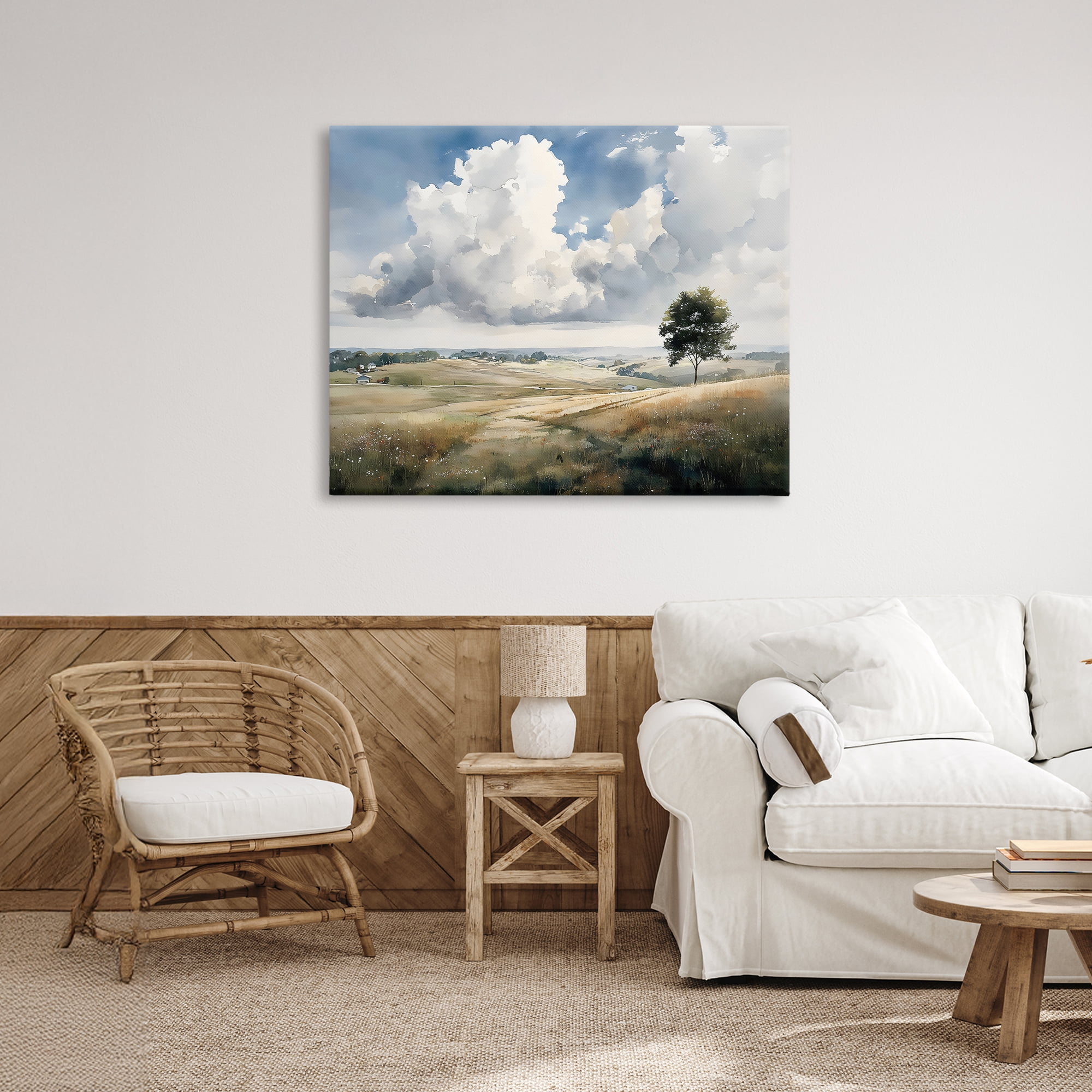 Stupell Industries Pretty Hills with Solitary Tree Canvas Wall Art, design by Franklyn Gregory
