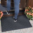 thumbnail image 2 of Ottomanson Rubber Collection Non-Slip Doormat, 18" X 30", Black, 2 of 8