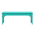 thumbnail image 3 of WestinTrends Malibu 46" length backless Outdoor Garden Bench, Turquoise, 3 of 14