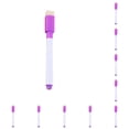 thumbnail image 1 of sweethay Students Portable Whiteboard Pen Teaching Room Office Markers Anti-smudge Erasable Chalkboard Home Handwriting Pencil Violeta 10piezas, 1 of 6