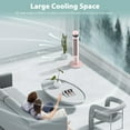 thumbnail image 2 of KISSAIR 35" Tower Fan Portable Floor Fans with Remote Control & 12H Timer 3 Speeds Wind 3 Modes, Pink, 2 of 7