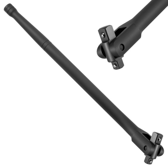 Sutowe Dual Drive Breaker Bar 3/8 Inch and 1/2 Inch Drive Breaker Bar Tool with 360° Rotatable Head Spring Load Ball Bearing for Nuts Bolts