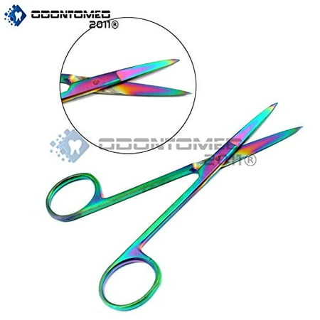 Supercut Iris - OdontoMed2011® Multi Color Rainbow Supercut Iris Micro Scissors 4.5