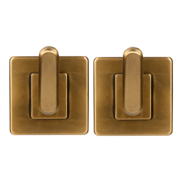 Ganchos de pared sin perforaciones de base cuadrada de 2 piezas Ganchos de cocina de baño autoadhesivos