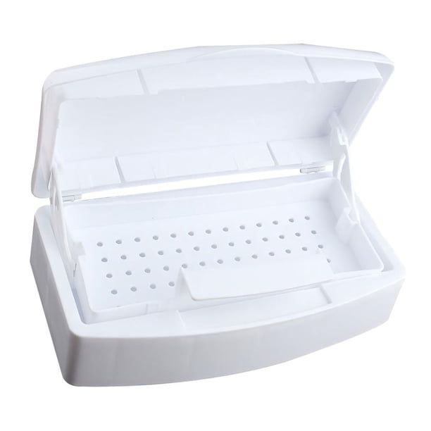 Caja De Limpieza De Uñas, Contenedor De Desinfección A Prueba De Polvo, Caja De Desinfección De Uñas De Gran Capacidad, Bandeja Esterilizadora De Uñas No Tóxica Para Maquillaje En El Hogar Speravity CE002115-00
