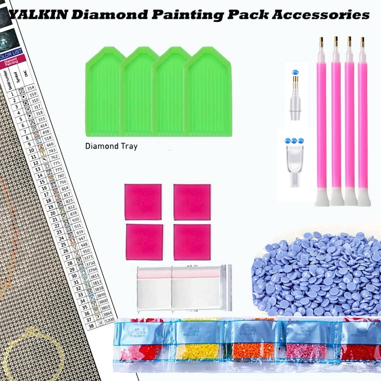 YALKIN Rose Flower Diamond Painting Pack for Adults, Full Round Drill  Valentine's Day Gem Arts Paint by Diamonds Kits Diamond Art Kits Big Size