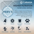 thumbnail image 4 of Cabana Air Filters HVAC Furnace Air Filter - MERV 11 - 6 Pack, 20 x 24 x 1, 4 of 6