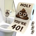 thumbnail image 5 of Funny Toilet Paper 30th-80th Gifts Roll Birthday Decoration for Women Men Gift TOJ, 5 of 5
