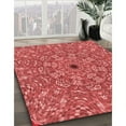 thumbnail image 2 of Ahgly Company Indoor Rectangle Patterned Ferrari Red Area Rugs, 5' x 7', 2 of 6