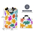 thumbnail image 5 of Oak Leaves with Cute Colors Laundry Basket with Handles Foldable Laundry Hamper Freestanding Washing Bin 50L, 5 of 7