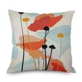 thumbnail image 3 of Ins Wind Linen Pillowcase Simple Creative Cushion Abstract Leaf Pillow Square Cushion Cover 20, 3 of 4