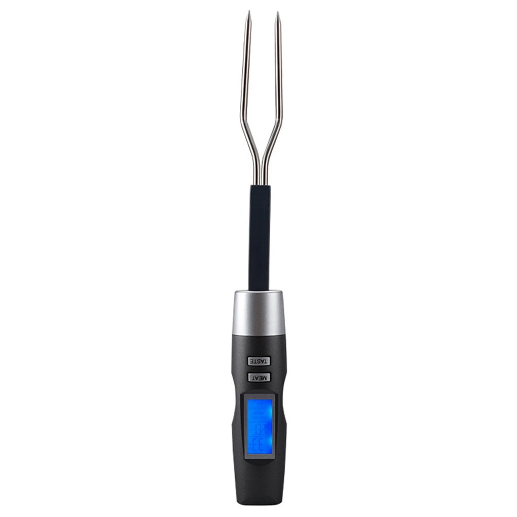Meat Thermometer Barbecue Fork Equipped with Thermometer Digital