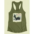 thumbnail image 3 of Floral Forester Ii Racerback Tank Women -Grace Popp Designs, Female Large, 3 of 4