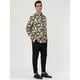 thumbnail image 4 of Camisas de vestir florales de los hombres Camisas con botones casuales de manga larga 100% algodón Verde negro S, 4 of 7