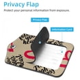 thumbnail image 3 of Square 2Pack PU Leather Follow Your Heart Cruise Luggage Tag with Privacy Cover and Stainless Steel Ring - Suitable for Travel Handbags Backpacks Luggage Tags, 3 of 6