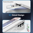 thumbnail image 3 of Dteck for Samsung Galaxy S25 Plus Case with 360° Rotatable Magnetic Stand, Compatible with Mag-Safe Military-Grade Protection Shockproof TPU+PC Matte Back Cover ,Clear, 3 of 6