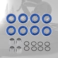 thumbnail image 3 of Rodamientos de patineta Sunnimix Paquete de 8 ABEC-11 Azul, 3 of 8