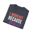 thumbnail image 4 of Funny Workout Really Like Chocolate Graphic Exercise Gym Rat, 4 of 7