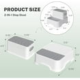 thumbnail image 4 of 2-Pack Toddler Step Stools for Bathroom Sink & Potty Training, No-Slip Double Step Stool for Kids, Multifunctional Toilet Training Stool, 4 of 5