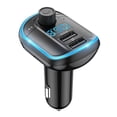 thumbnail image 1 of Coche Bluetooth Reproductor de MP3 Cable de teléfono manos libres Puertos USB dobles Cargador de teléfono Reproductor de música inalámbrico para automóvil con micrófono Guardurnaity EL5539-00B, 1 of 2