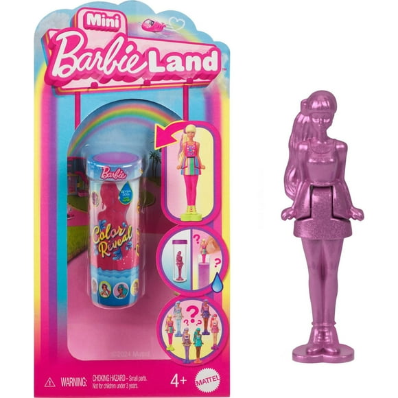 ​Barbie Mini BarbieLand Color Reveal Dolls, 1.5-inch Doll with Surprise Unboxing, Water Reveal (Styles May Vary)