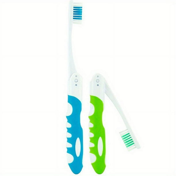 Travel Folding Toothbrush, Portable Soft Toothbrush For Camping, Hiking, And Backpacking, Foldable Toothbrush For Trveling, Hotel, Outdoor, Travel Essential