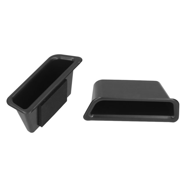 Caja de almacenamiento para puerta delantera bolsillo para manija de puerta negra color antigrietas rápido para reemplazo de automóvil para Mustang 2015-2017