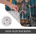 thumbnail image 3 of Kdxio Coffee-Drinking Skull,16" x 24", Non-Slip Front Door Mats,Outdoor Welcome Mat Washable, 3 of 9