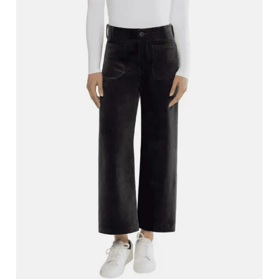 MATTY M BLACK WIDE LEG CORDURY PANTS BLACK XL