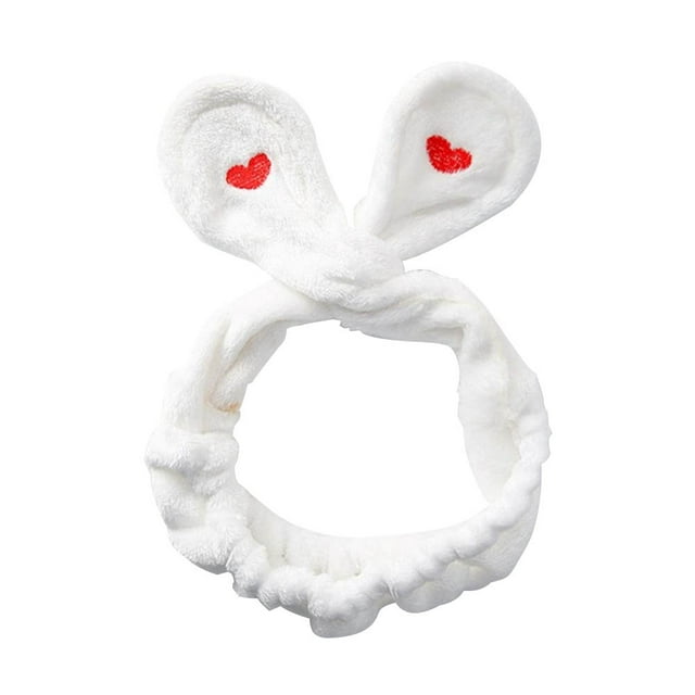 Diadema, lazo para el cabello con orejas de conejo suaves y lindas, banda para el cabello para maquillaje, experiencia incomparable