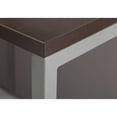 thumbnail image 4 of Scranton & Co Wood Computer Desk in Mocha Cherry, 4 of 8